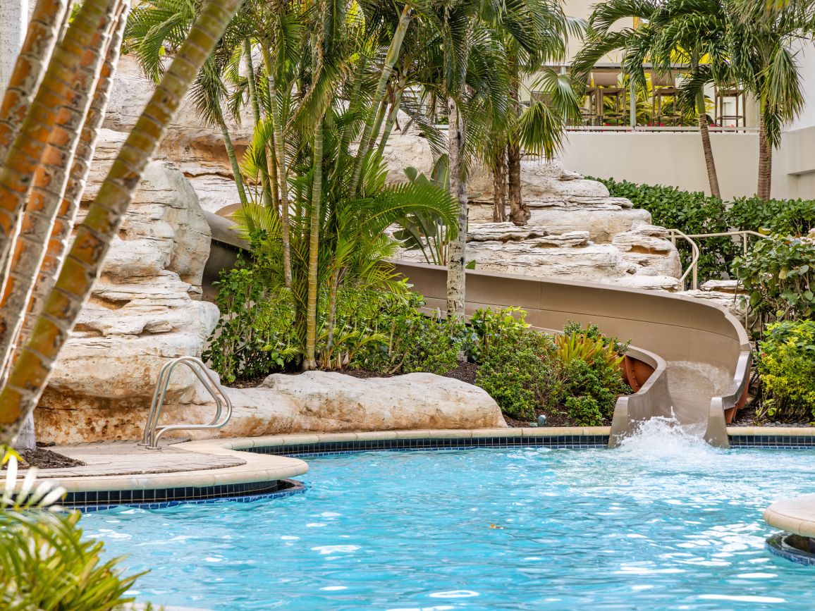 Grotto Pool & Waterslide